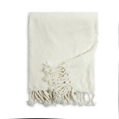 Ivory Chenille Throw