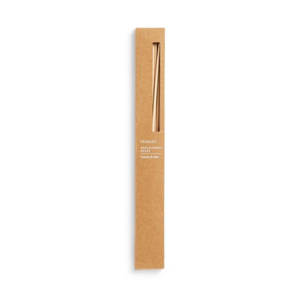 Wooden Replacement Wellness Diffuser Reeds 20 Pack