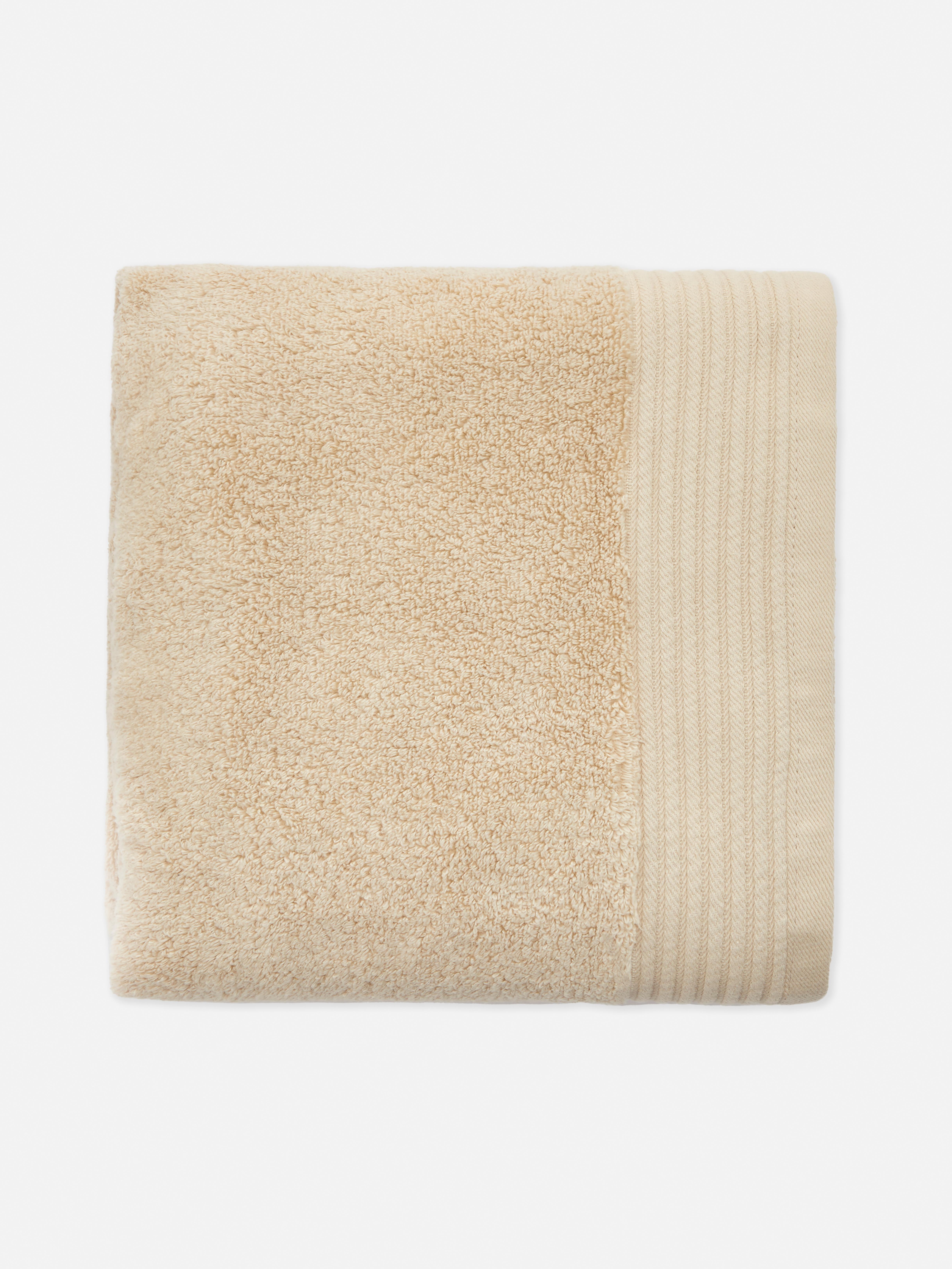 Beige grote, ultrazachte badhanddoek