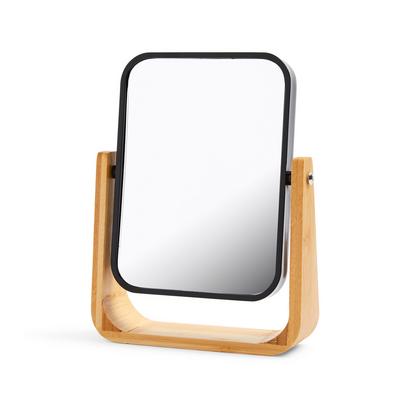 Specchio con base in legno Wellness