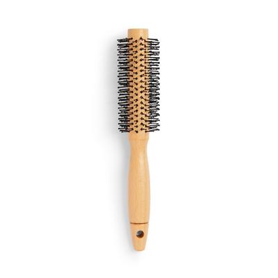 Runde „Wellness“ Haarbürste aus Holz