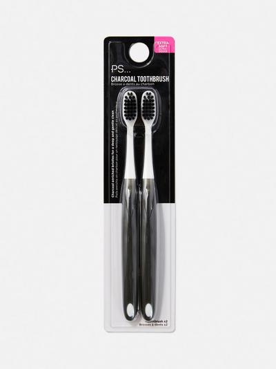 PS Charcoal Toothbrush Pack