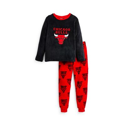 Older Boy Red NBA Chicago Bulls Sherpa Pyjamas