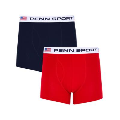 Navy And Red Penn Trunks 2 Pack