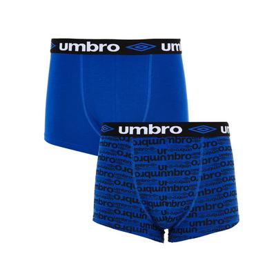 Lot de 2 boxers bleus à rayures Umbro
