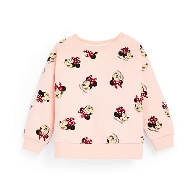 Younger Girl Pink Disney Minnie Mouse Sweatshirt