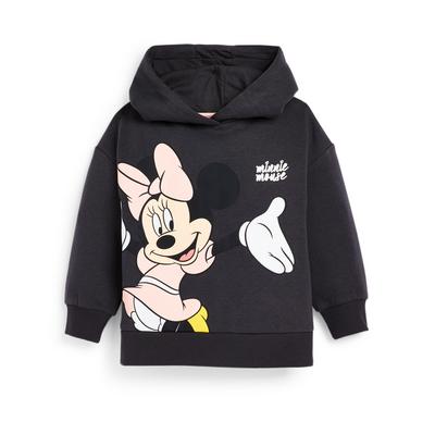 Younger Girl Charcoal Disney Minnie Mouse Hoodie