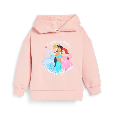 Rožnat pulover s kapuco za mlajša dekleta Disney Princess