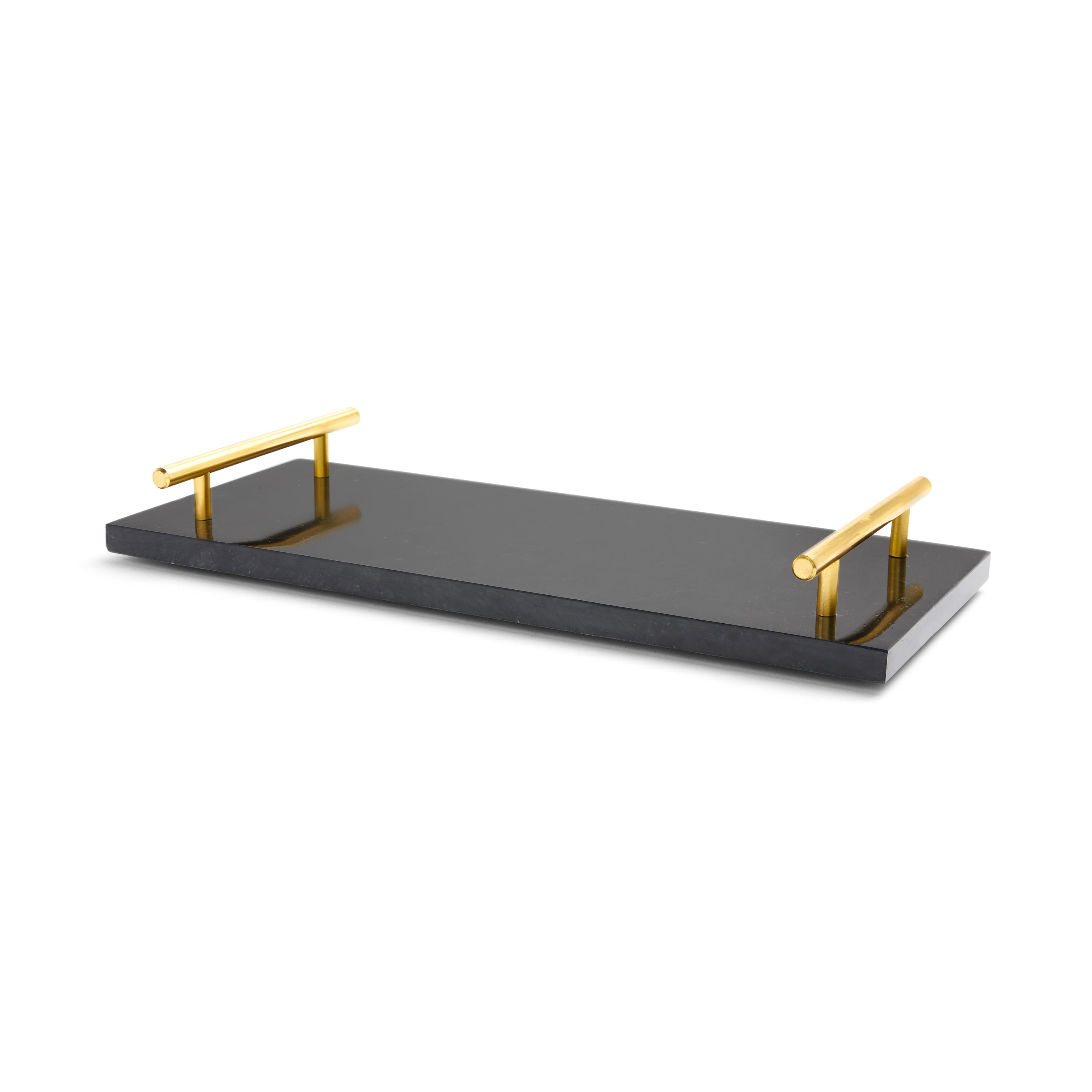 Black Marble Serving Tray