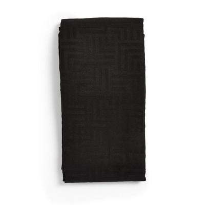 Black Jacquard Tablecloth