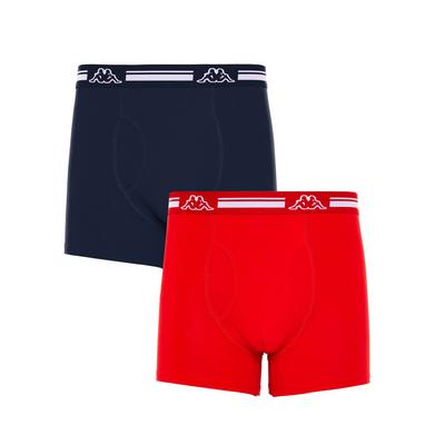 Pack 2 boxers Kappa azul-marinho/vermelho