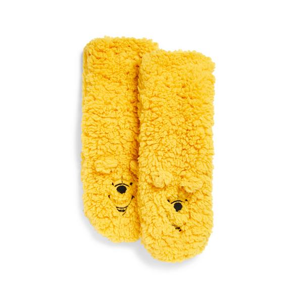 Gele Disney Winnie de Poeh-sokken van borgstof
