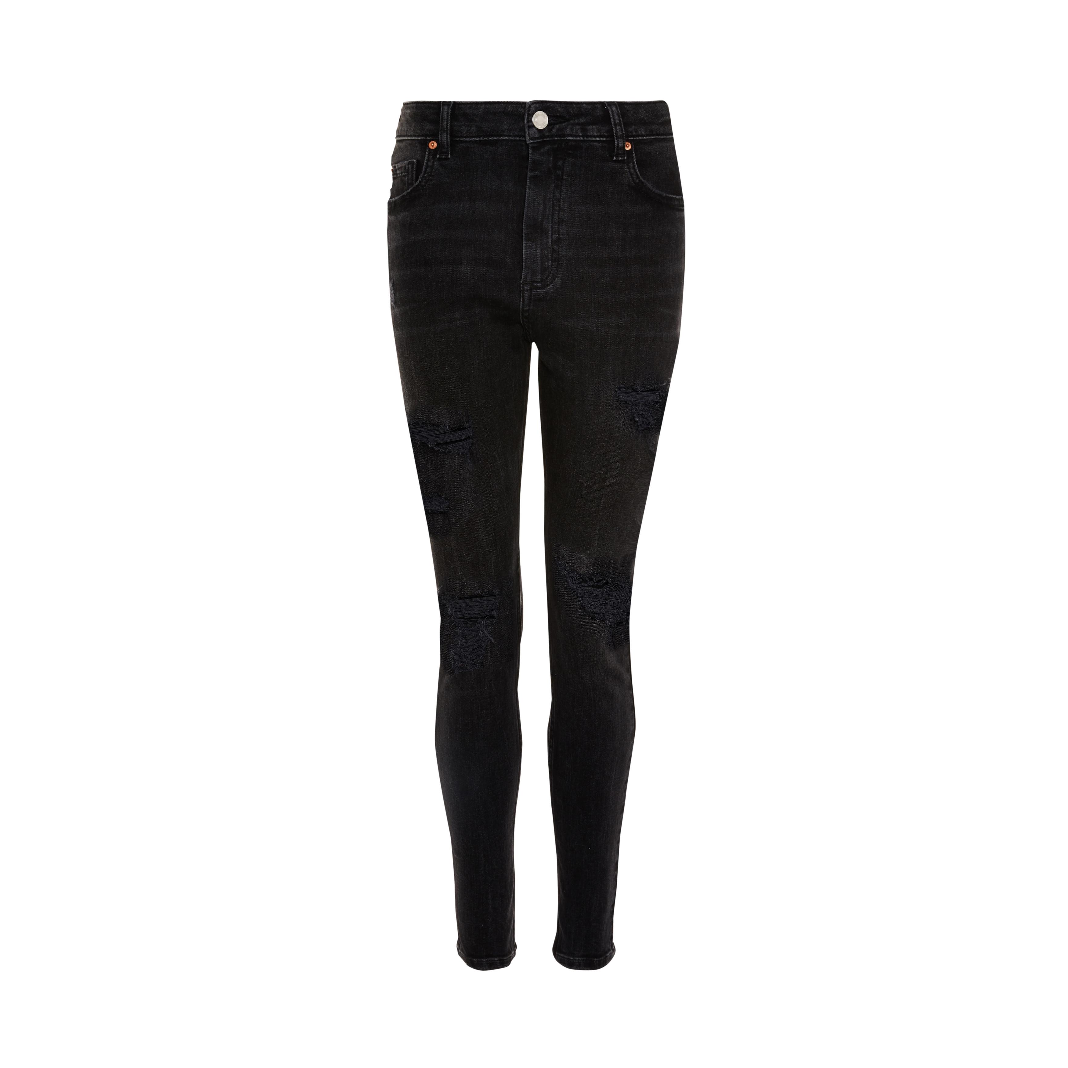 Zwarte skinny jeans met flinke scheuren | Jeans voor dames | Dameskleding |  Onze modecollectie voor dames | Alle Primark-producten | Primark Nederlands