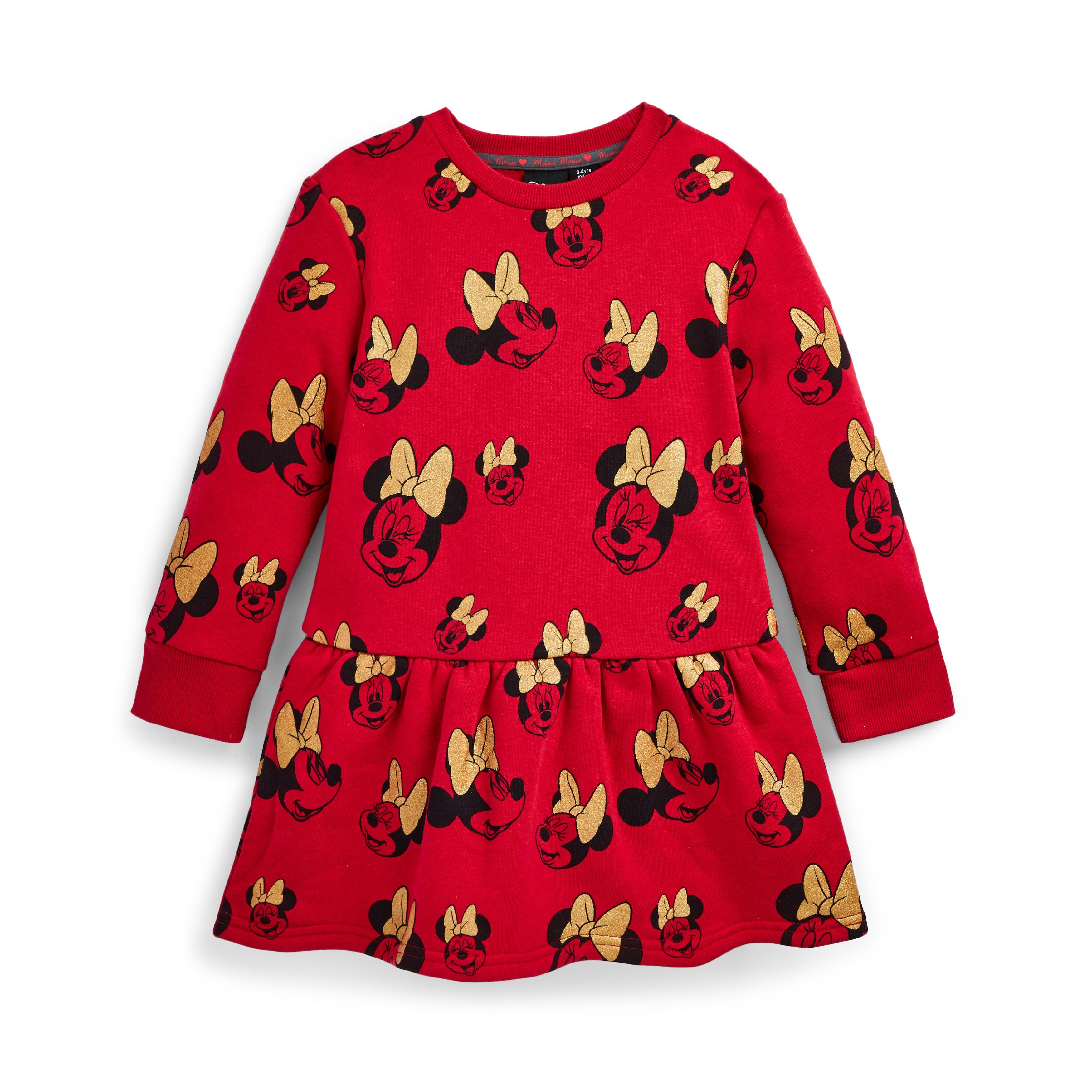 Younger Girl Red Disney Minnie Mouse Sweater Dress Girls Clothes Age 2 7 Girls Clothes Kids Clothes All Primark Products Primark Uk
