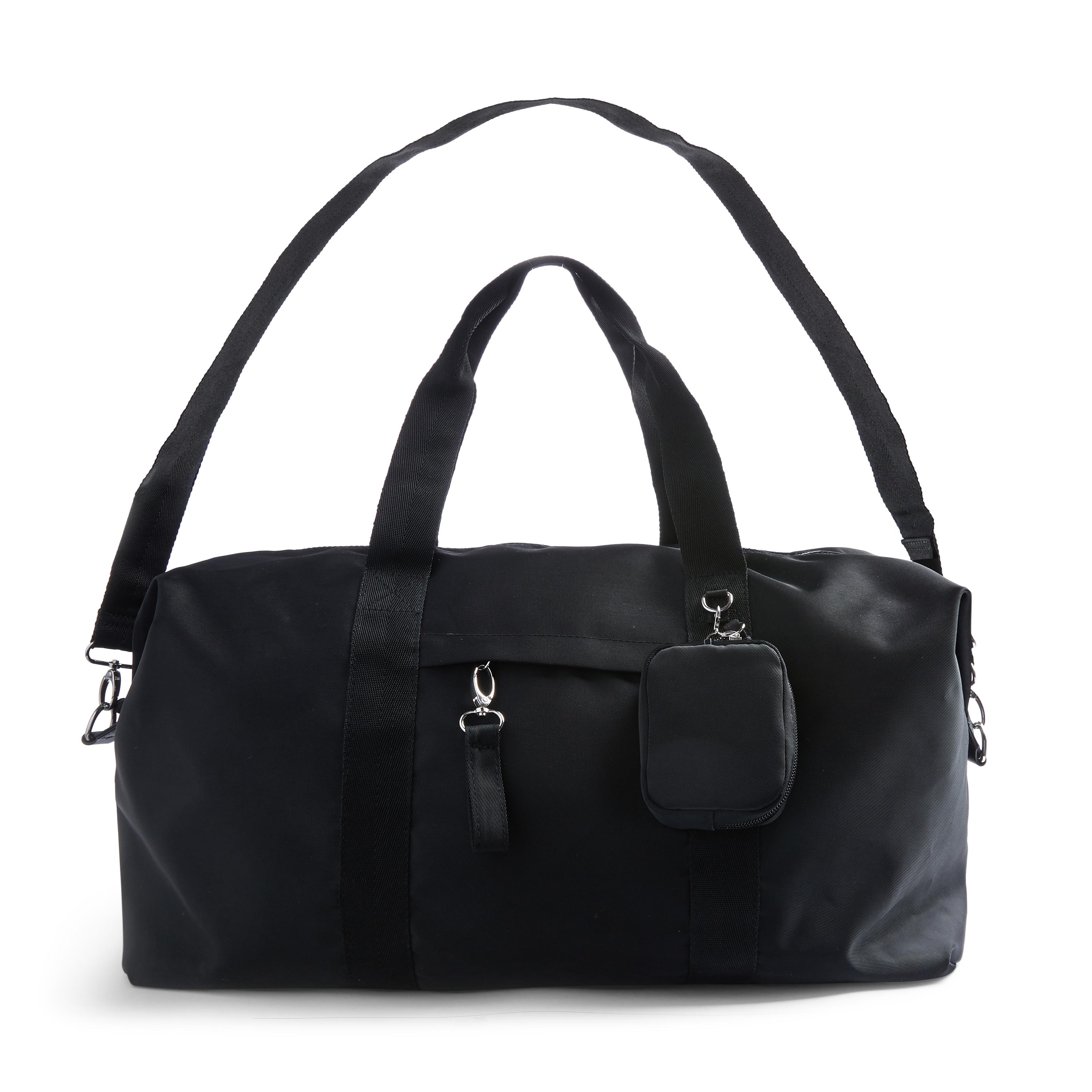 Black Twill Weekender Bag | Women's Handbags | Women's Accessories ...