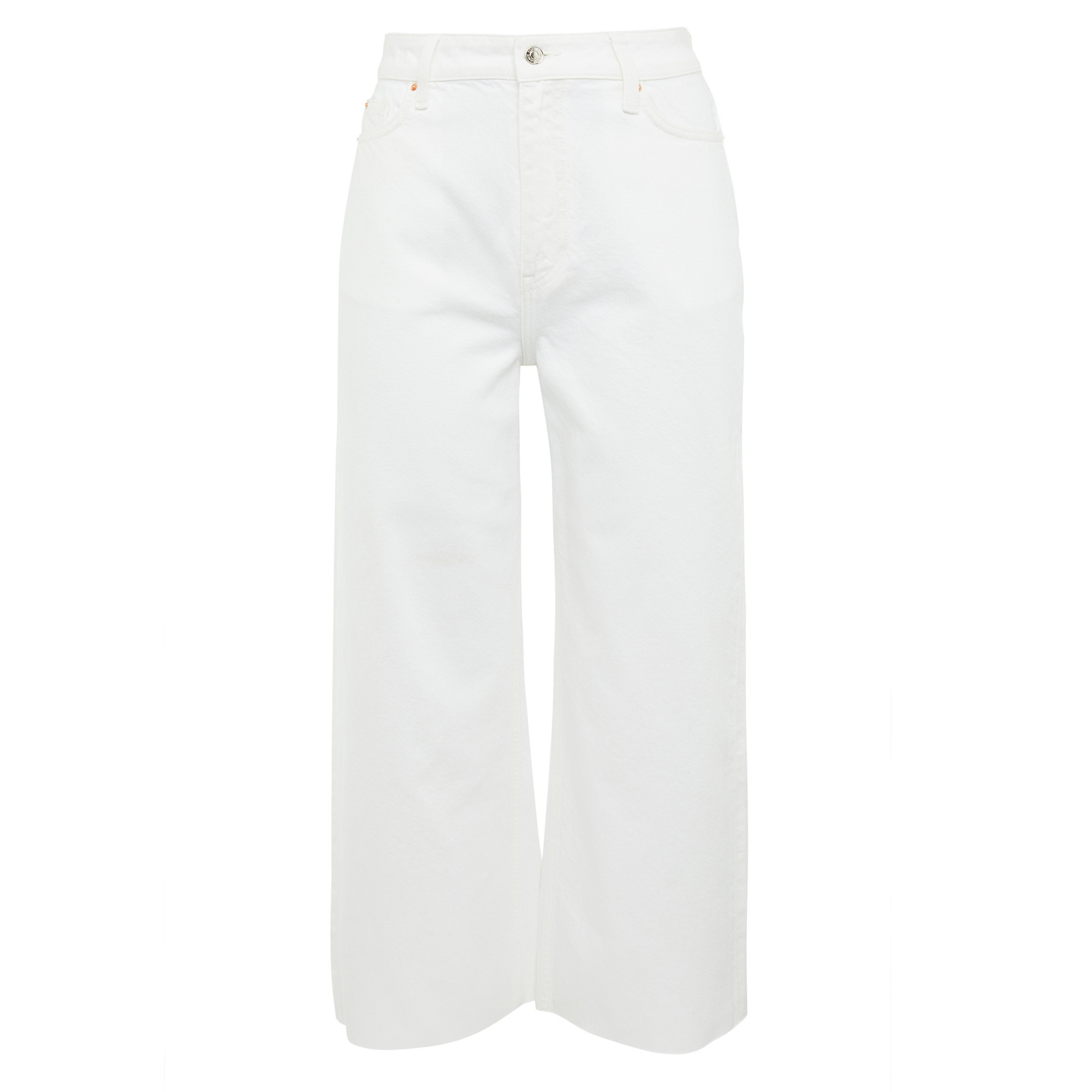 White Cropped Wide Leg Jeans | Jeans for Women | Women's Clothing | Our ...