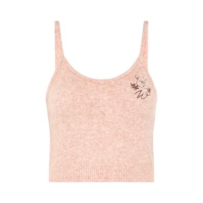 Pink Knit Winnie The Pooh Cares Camisole Top