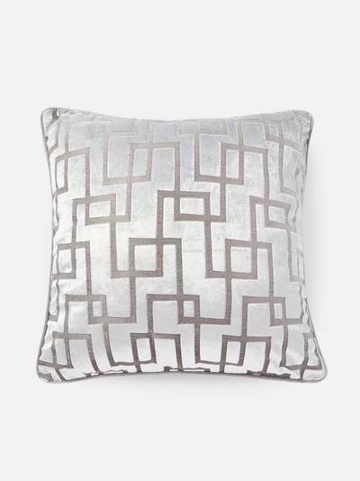 Pink Meandros Pattern Cushion Cover