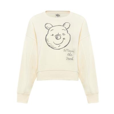 Ivory Print Winnie The Pooh Cares Sweater