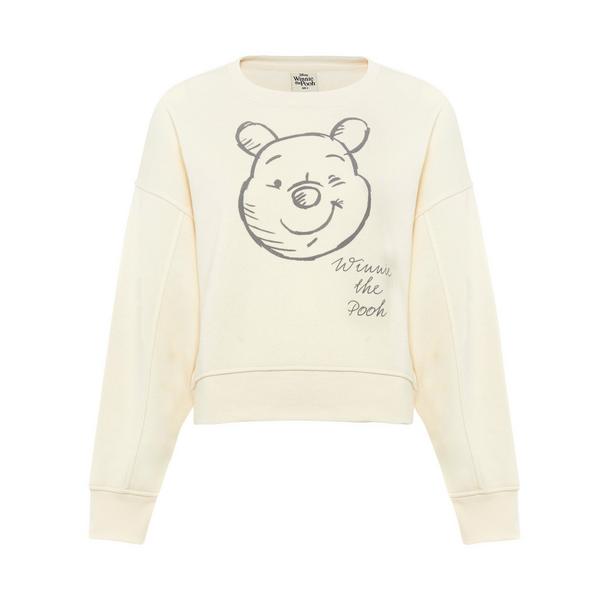 Ivory Winnie The Pooh Print Sweatshirt