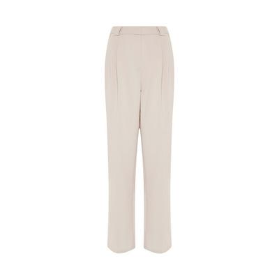Ivory Wide Leg Dad Trousers