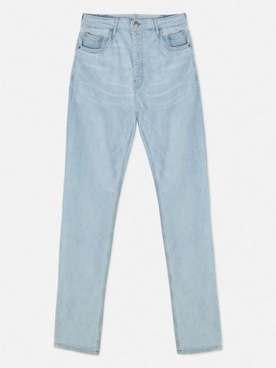 Slimfit gebleekte jeans met stretch