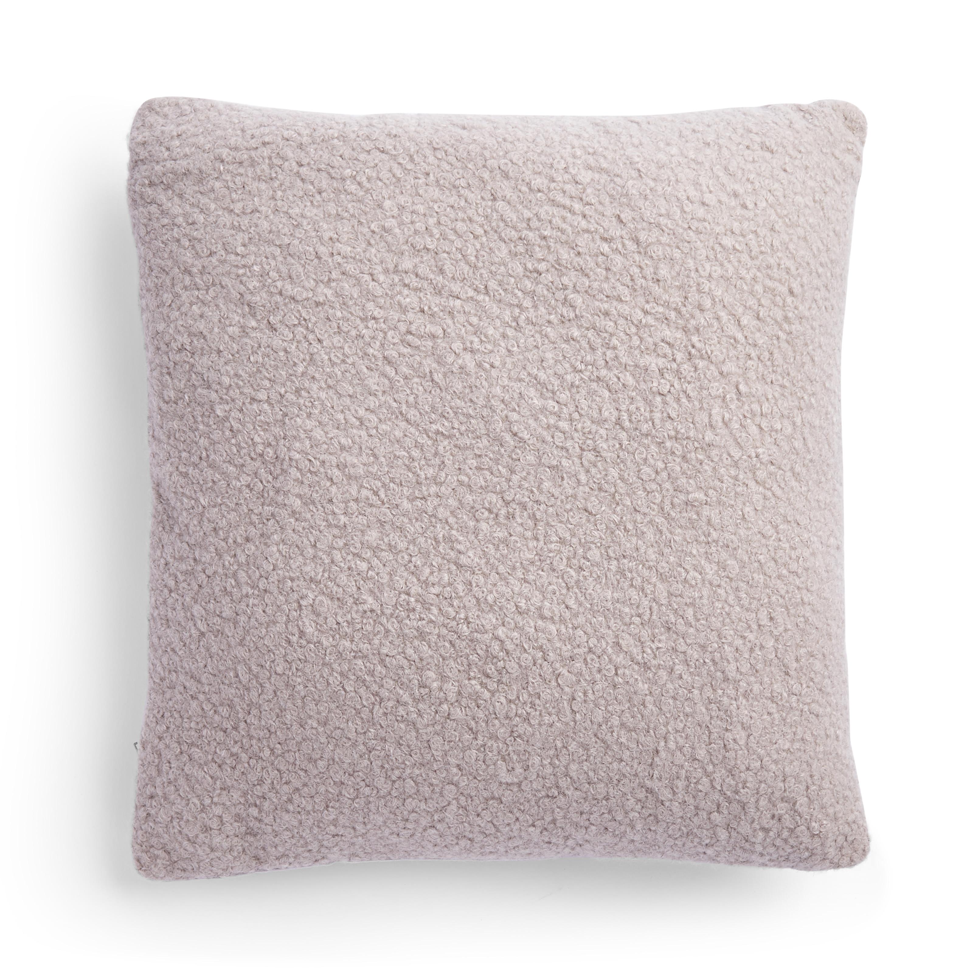 Grey Boucle Cushion Cushions & Covers Home Furnishings Homeware