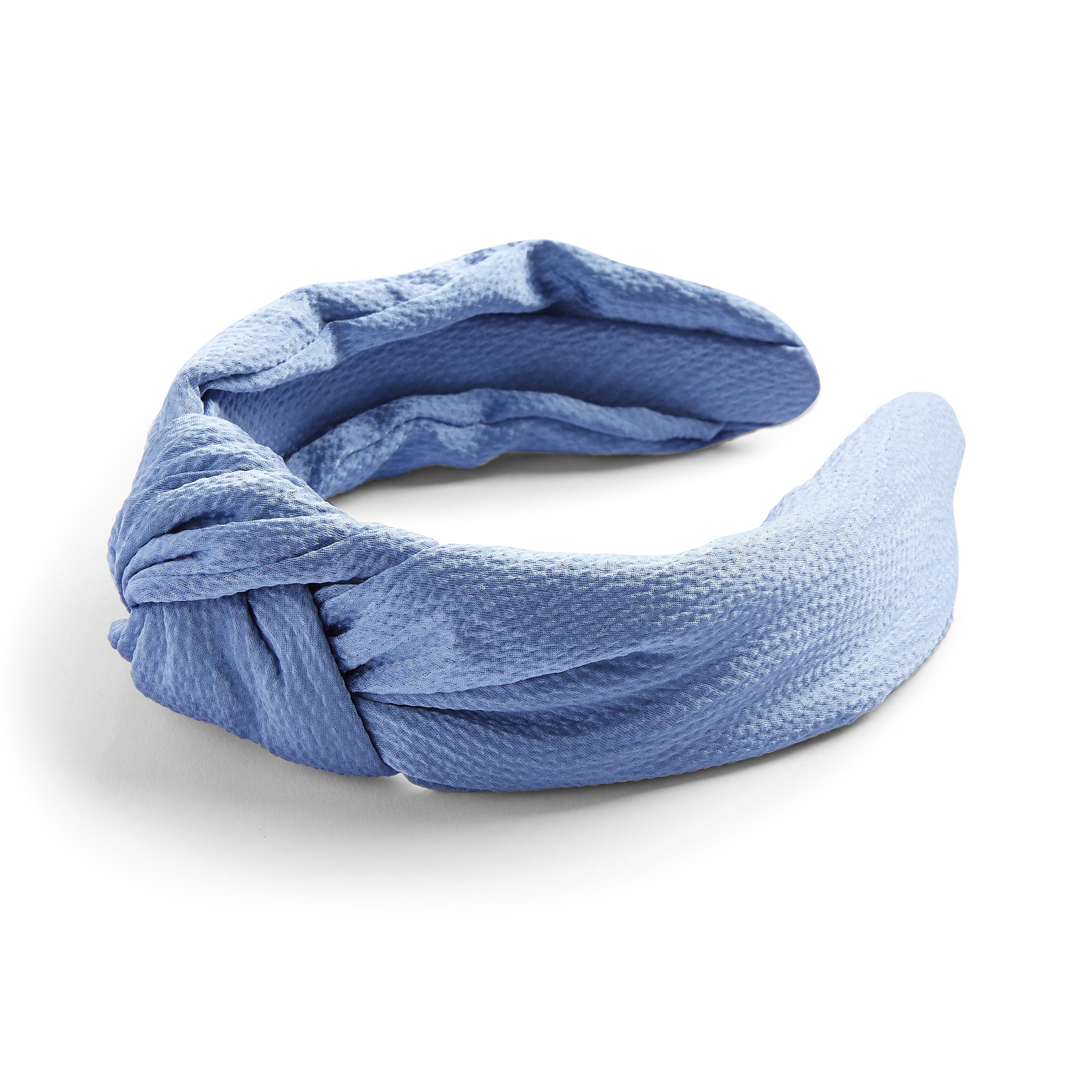 Blue Satin Knot Headband Hair Accessories Hair Bands, Bows & Scrunchies Women's Accessories