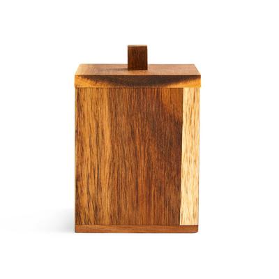 Wooden Square Wellness Storage Jar