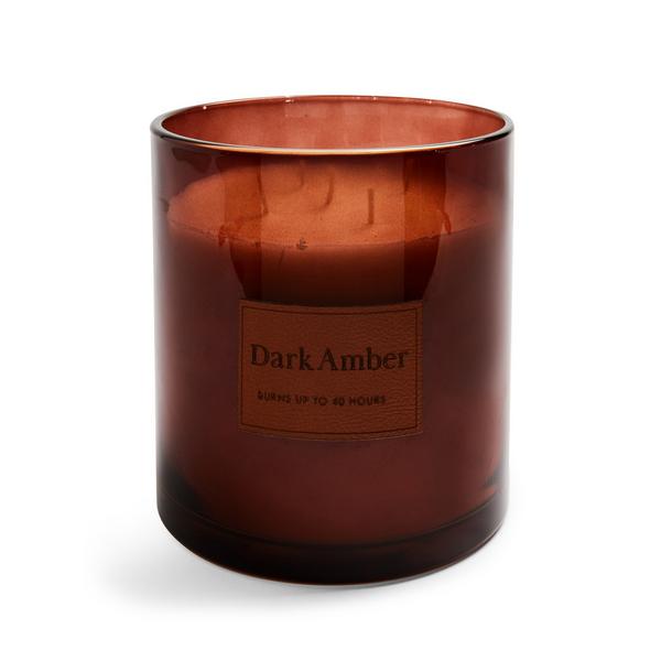 Extragroße „Dark Amber“ Kerze mit mehreren Dochten