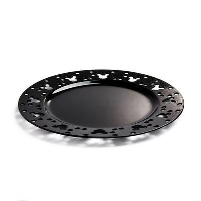Black Disney Mickey Mouse Charger Plate