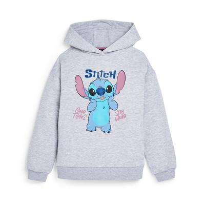 Older Girl Grey Lilo And Stitch Overhead Hoodie