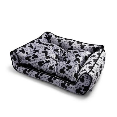 Grey Disney Mickey Mouse Rectangle Pet Bed