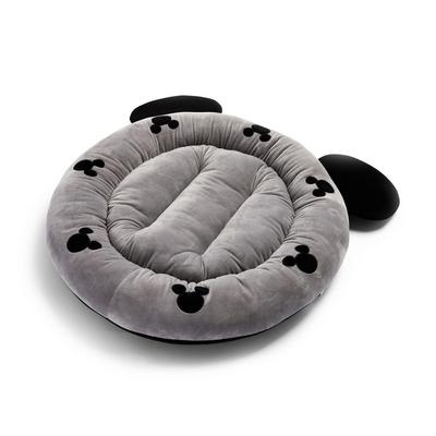 Grey Disney Mickey Mouse Round Pet Bed