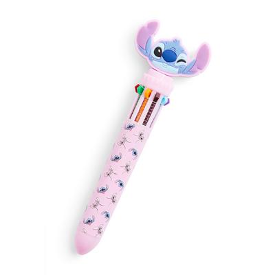 Rosafarbener „Disney Lilo & Stitch“ Kugelschreiber mit 10 Farben