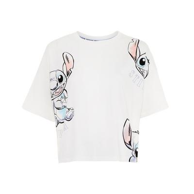 White Disney Lilo And Stitch T-Shirt