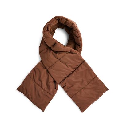 Brown Urban Commuter Padded Scarf