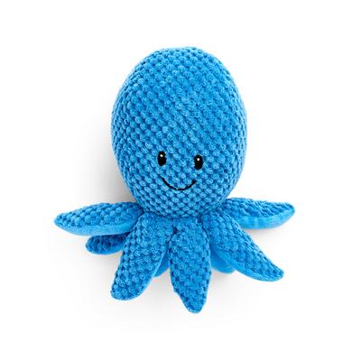 Peluche azul para mascotas con forma de pulpo en 3D
