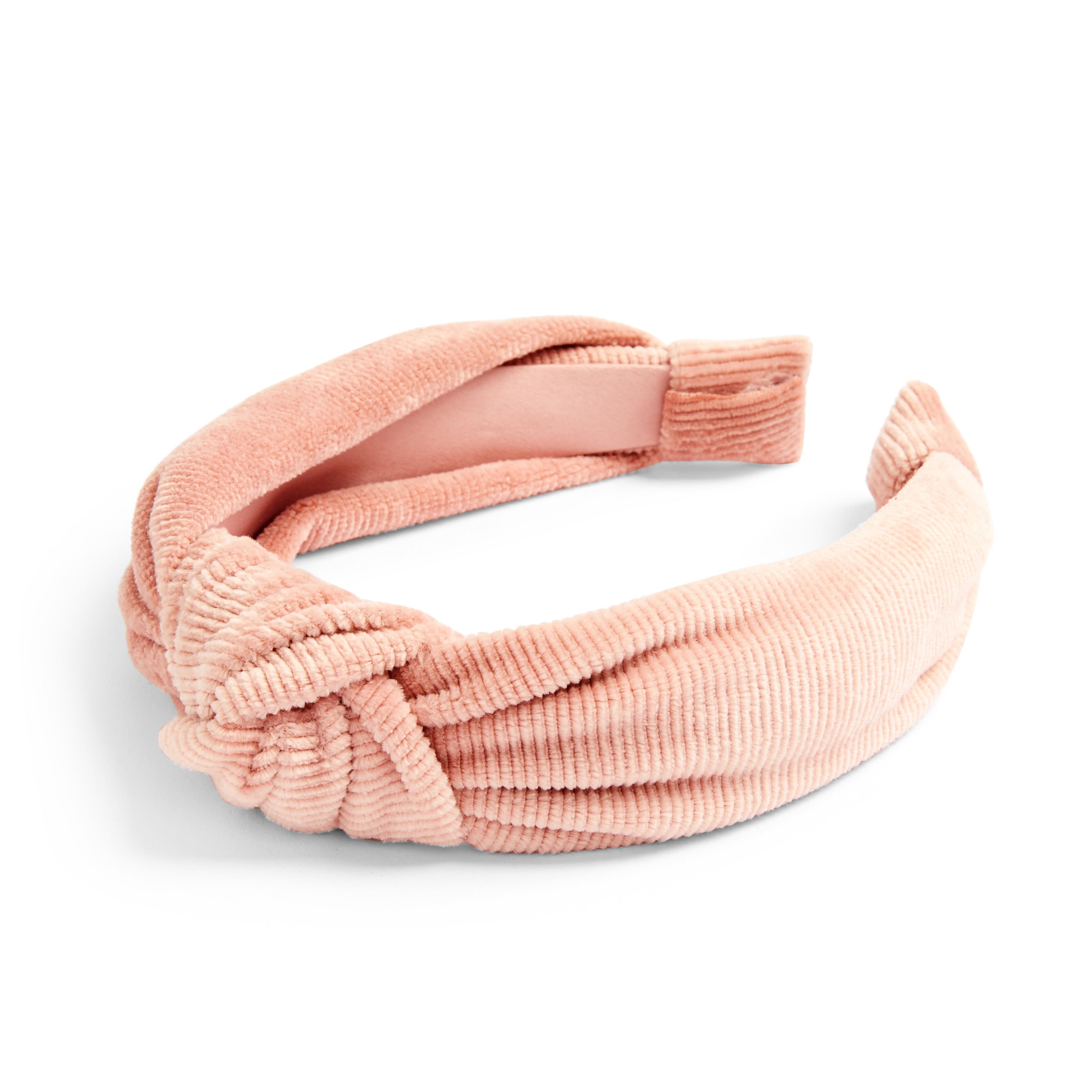 Blush Soft Corduroy Knot Headband Hair Accessories Hair Bands, Bows & Scrunchies Women's