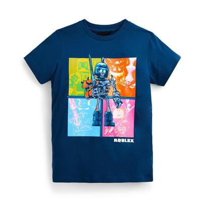 Donkerblauw T-shirt Roblox voor jongens