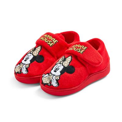 Zapatillas rojas de Minnie Mouse de Disney para niña pequeña