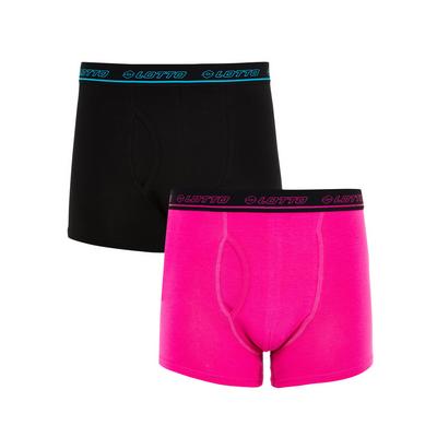 Pink And Black Lotto Trunks 2 Pack