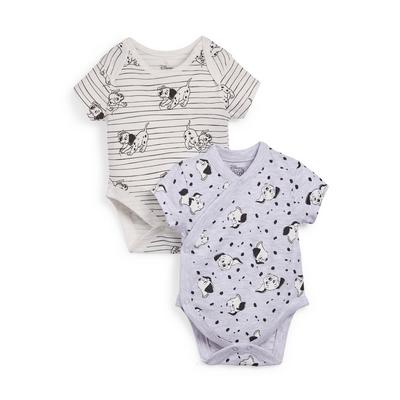 Newborn Baby Mixed Print Disney 101 Dalmatians Bodysuit 2 Pack