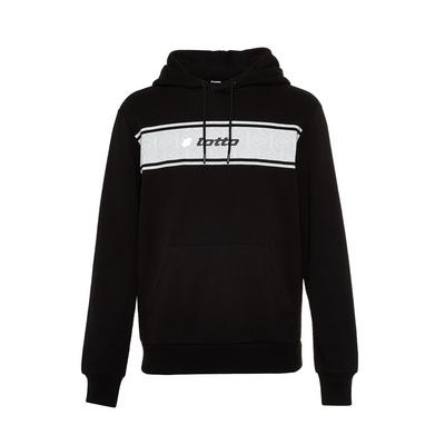 Črn odsevni pulover s kapuco Lotto