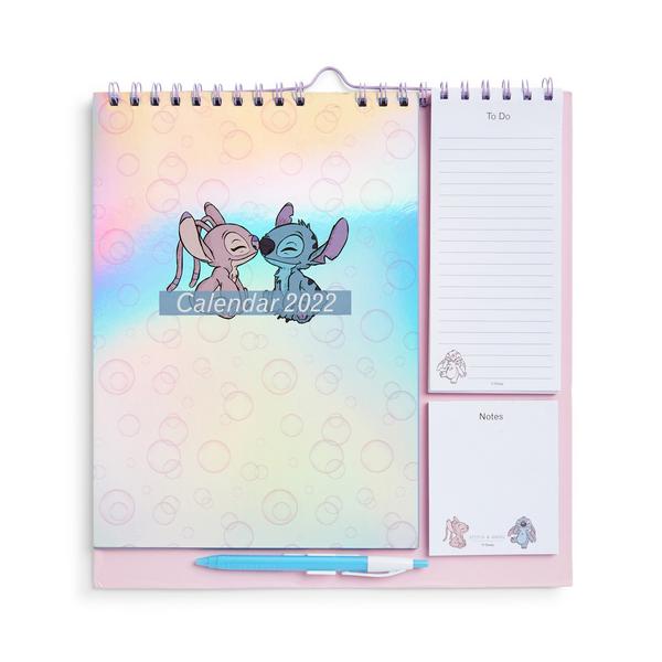 Rožnat namizni koledar 2022 Disney Lili in Žverca