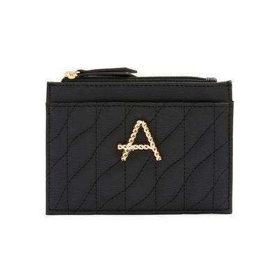 Black Twisted Initial Detail Cardholder