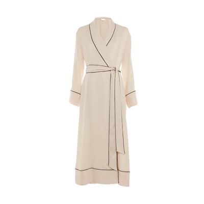 Ivory Premium Shadow Piped Robe