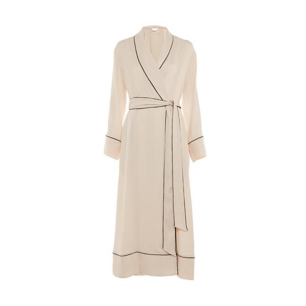Ivory Premium Shadow Piped Robe