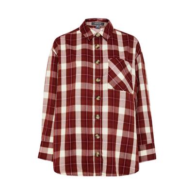 Red Check Button Shirt