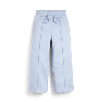 Younger Girl Pastel Blue Wide Leg Joggers